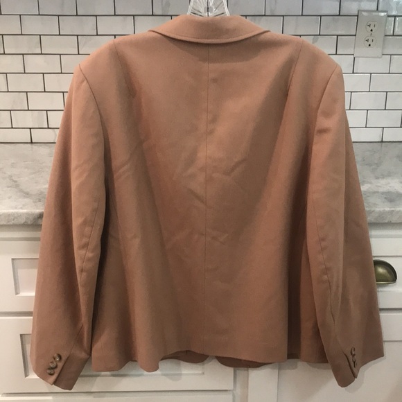 Vintage Pendleton Wool Blazer Womens 18 Tan Jacket Made in USA Preppy Academia - Picture 3 of 9